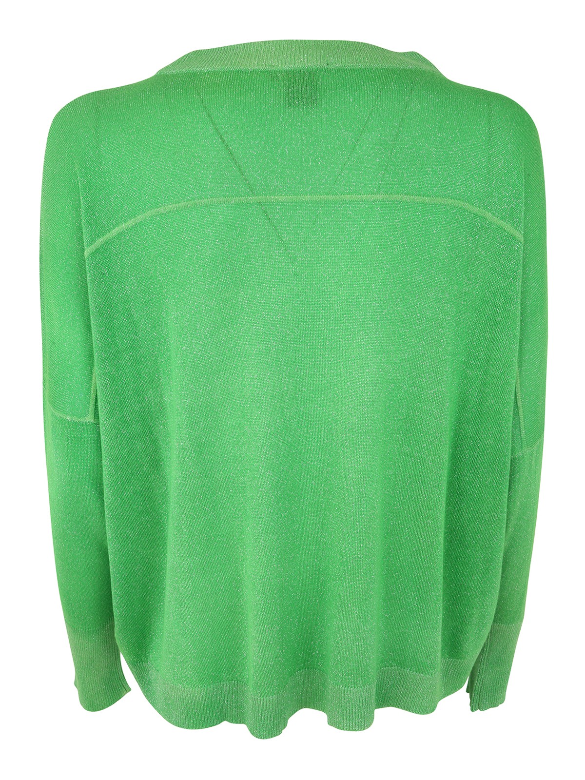 Shop Avant Toi Over Round Neck Pullover In Green