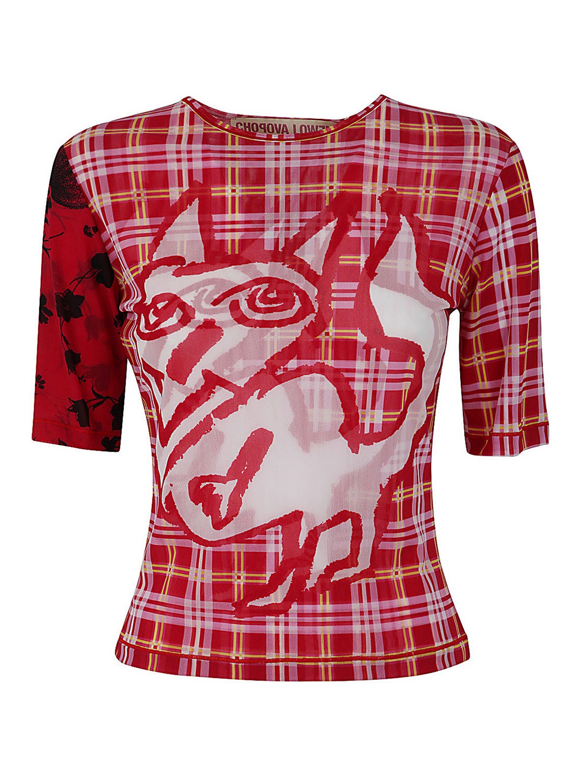 CHOPOVA LOWENA 猫Tシャツ CHOPOVA LOWENA ネコTシャツ