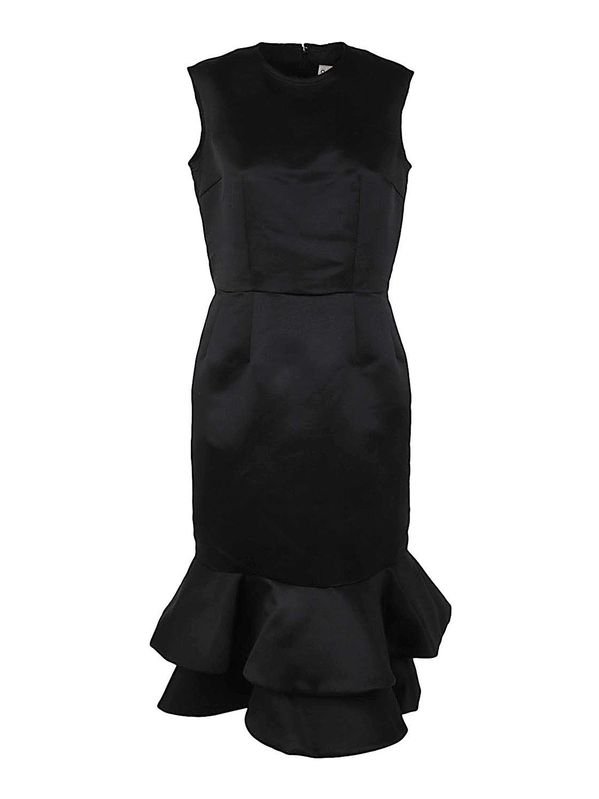 Shop Comme Des Garçons Draped Long Dress In Black
