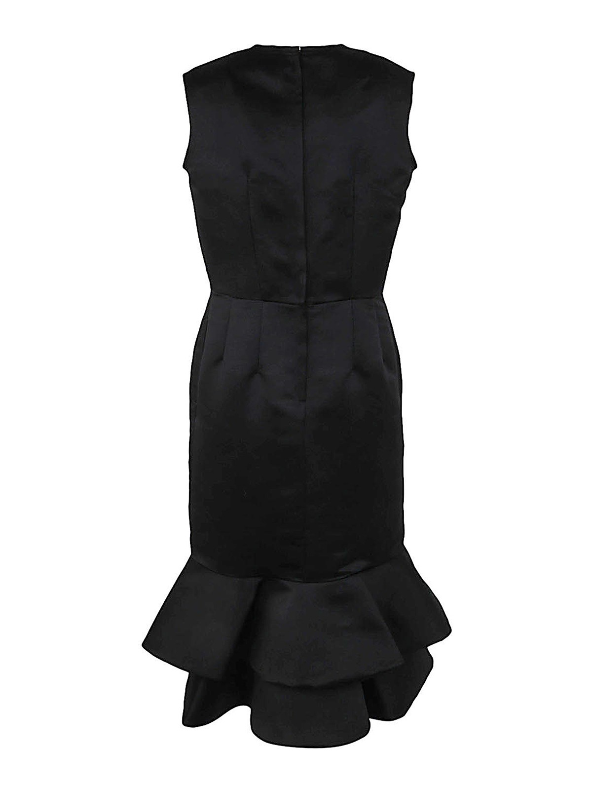 Shop Comme Des Garçons Draped Long Dress In Black