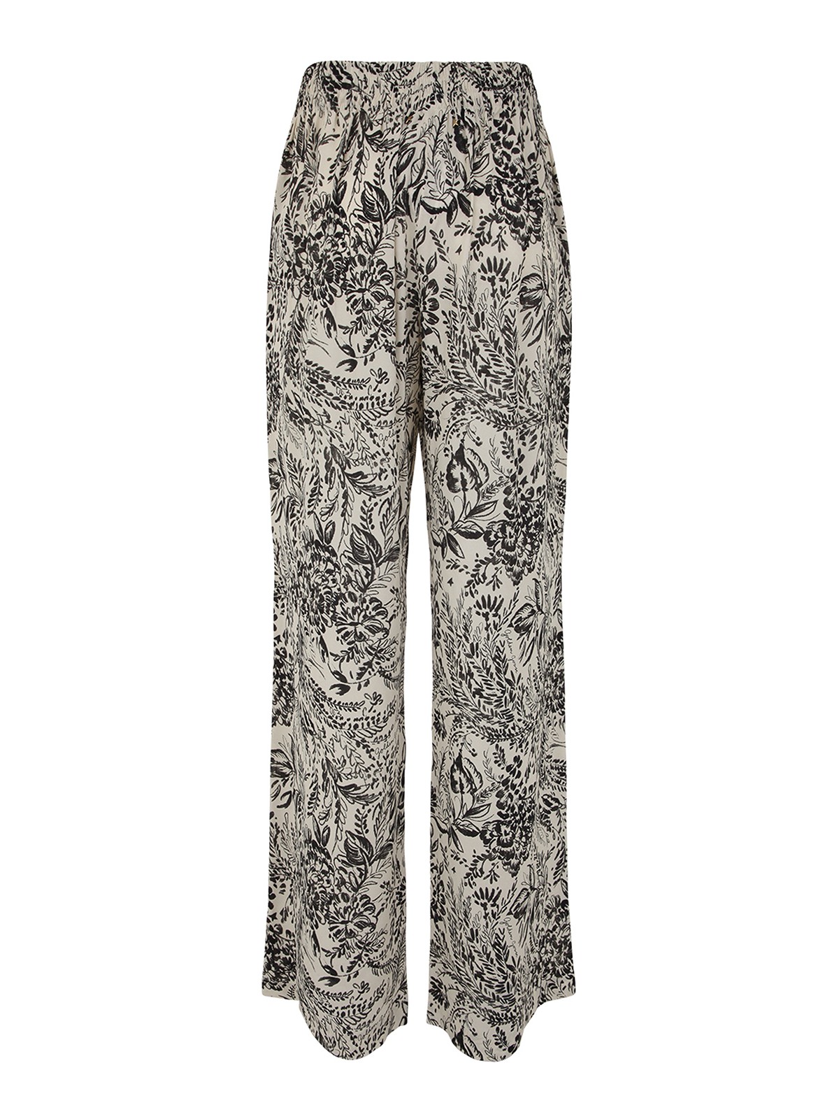 Shop Golden Goose Printed Straight Leg Pants In White