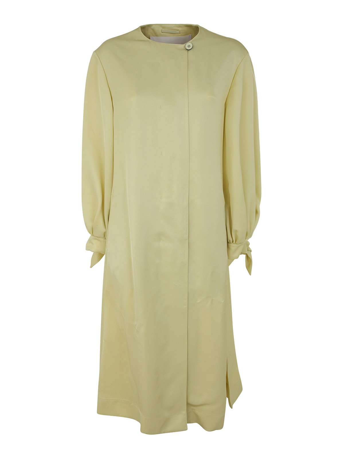 Jil Sander Long coat with voluminous sleeves