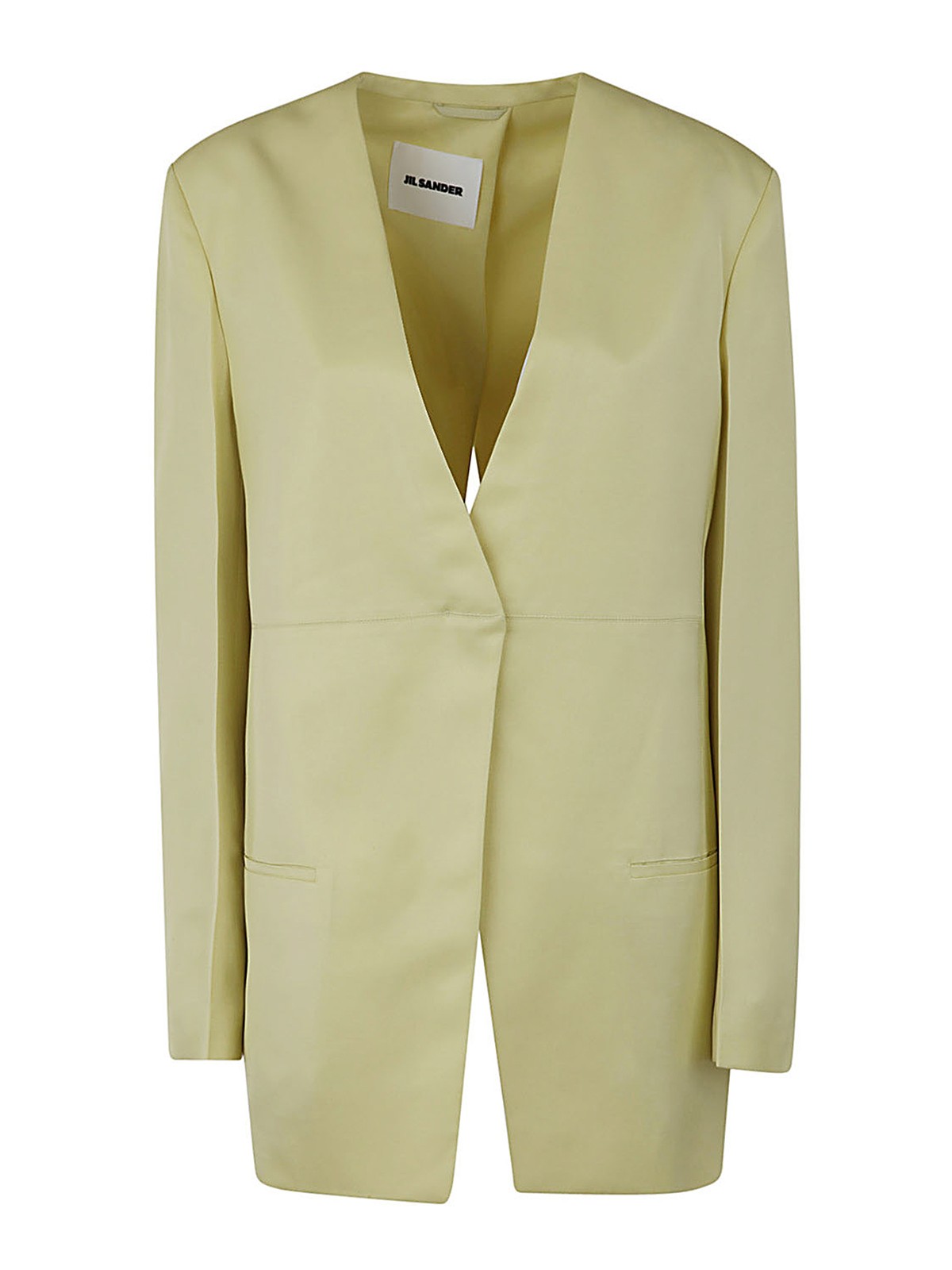 Jil Sander Tailor Single Breasted Jacket In Yellow