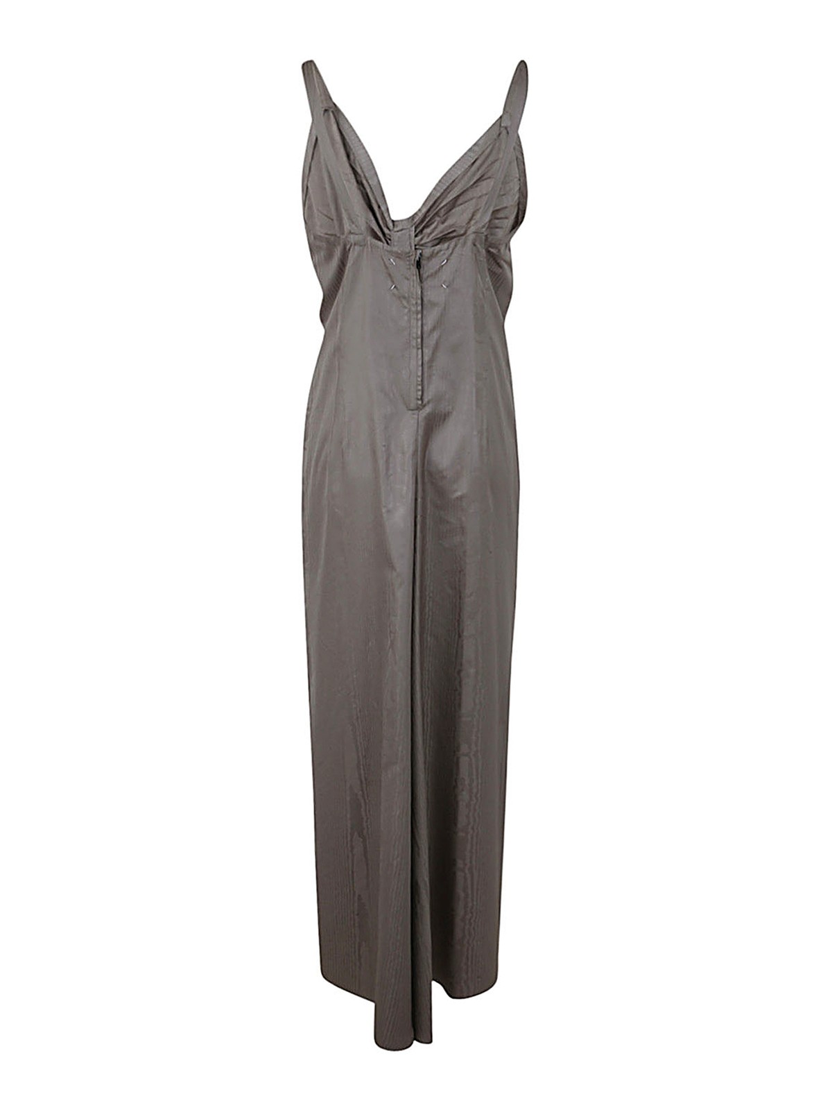 Shop Maison Margiela Draped Maxi Dress In Grey
