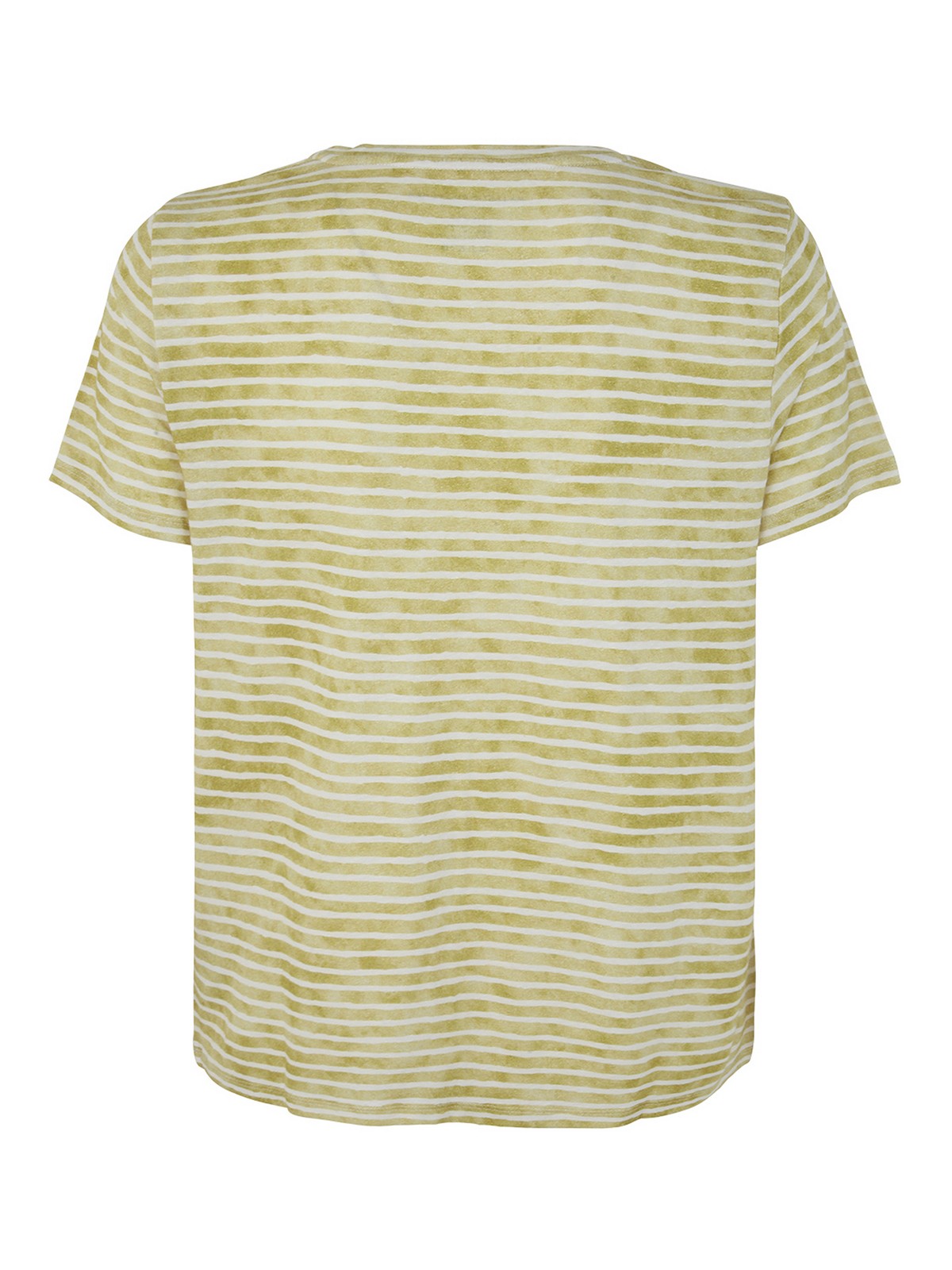 Shop Majestic Boat Neck Striped T-shirt In Yellow