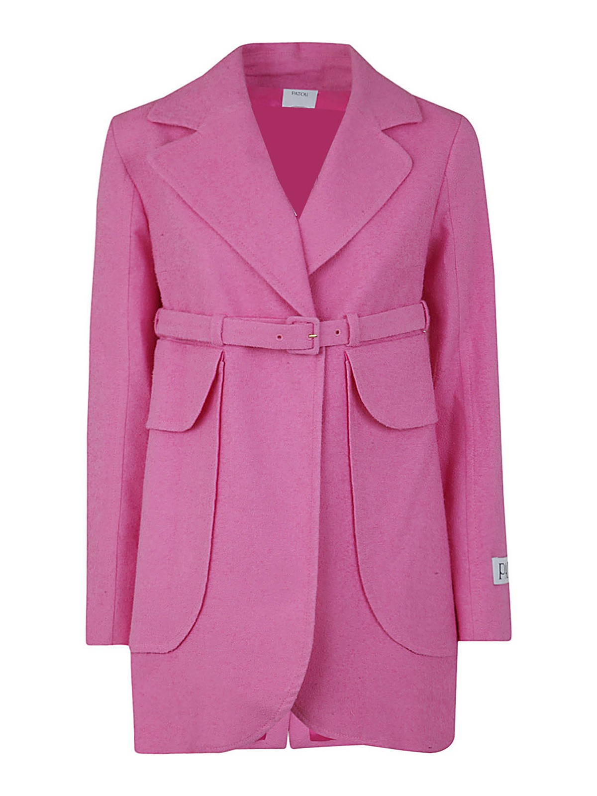 Patou Manteau Court Rose Rose Femme JA0280134453B
