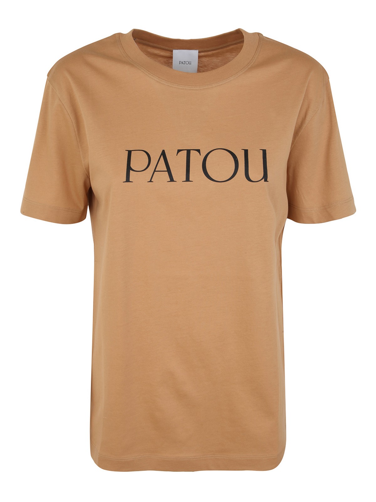 Patou Logo Cotton T-shirt In Brown