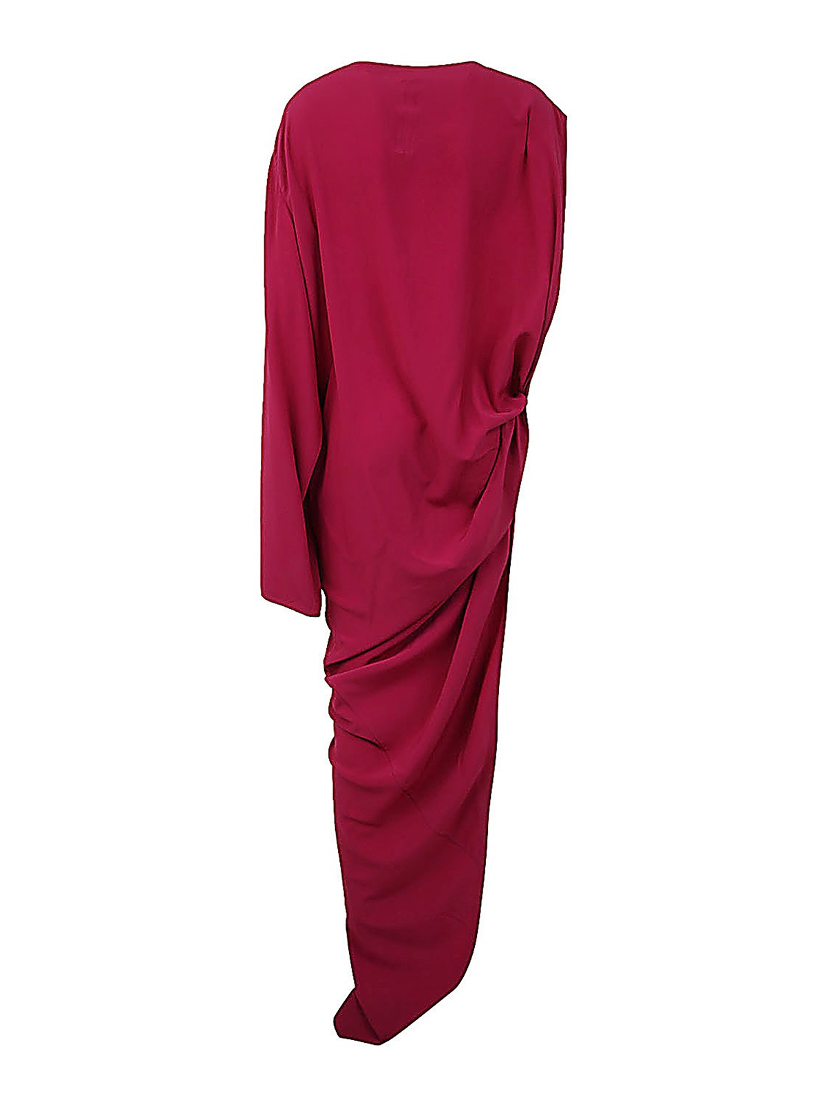 Shop Rick Owens Asymmetric Long Dress In Pink