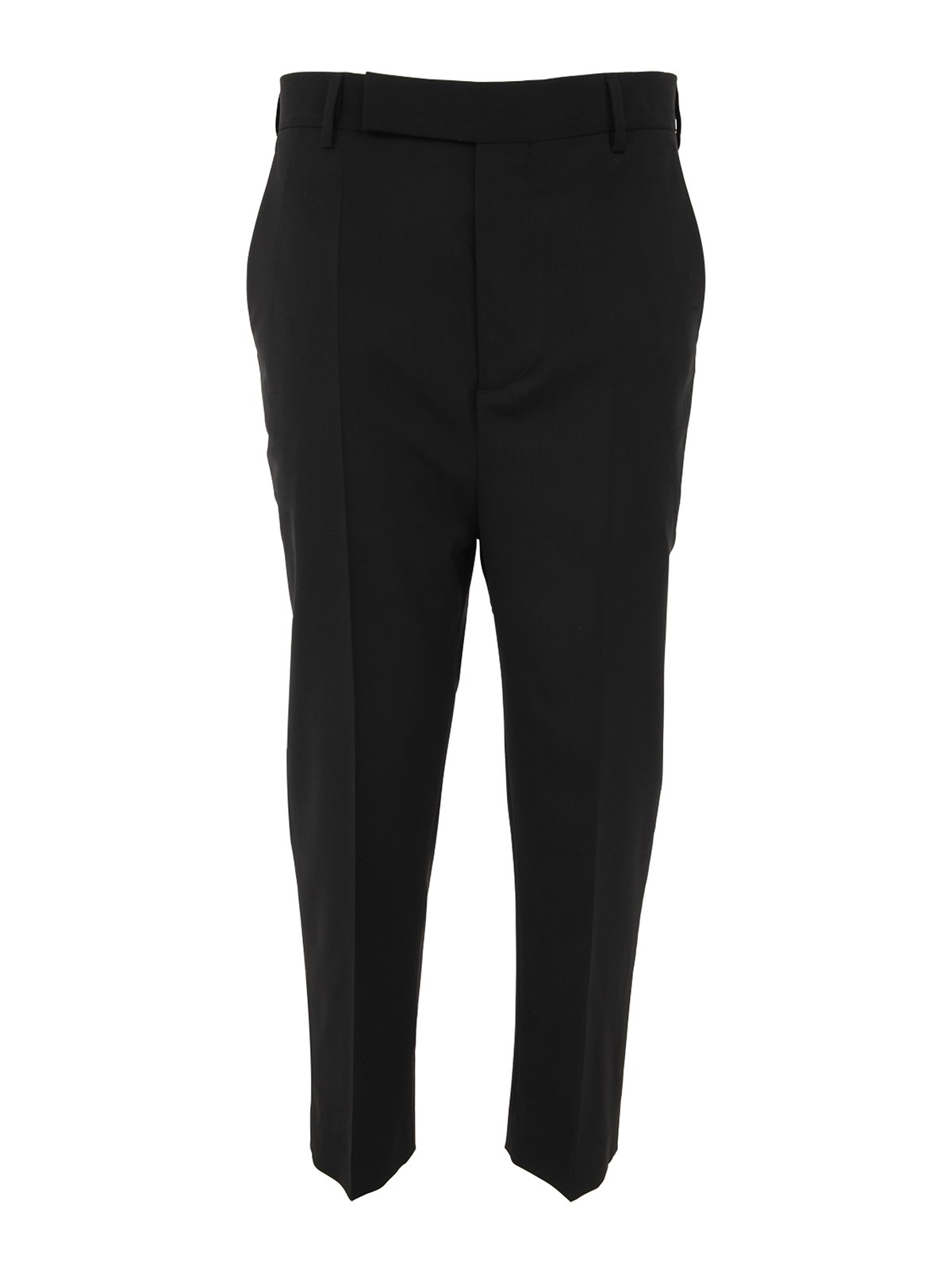 Rick Owens Wool Tailored Trousers In Black