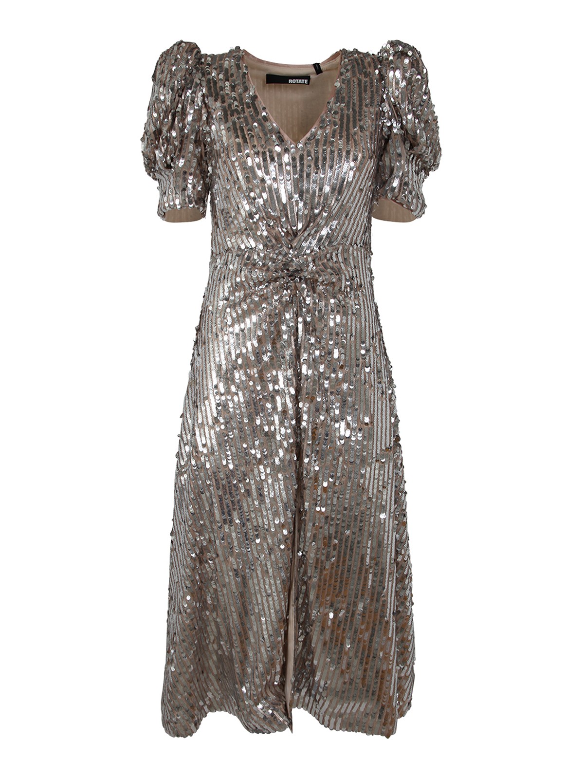 Rotate Birger Christensen Sequined wrap dress - Metallic|RT225514