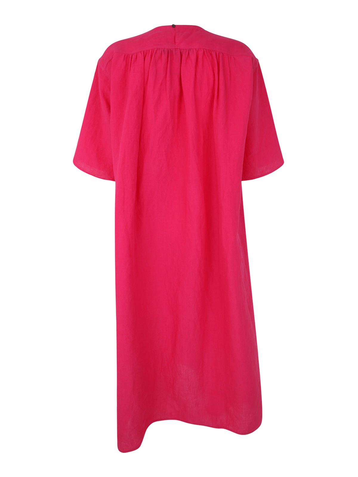 Shop Sofie D'hoore Linen Long Dress In Pink