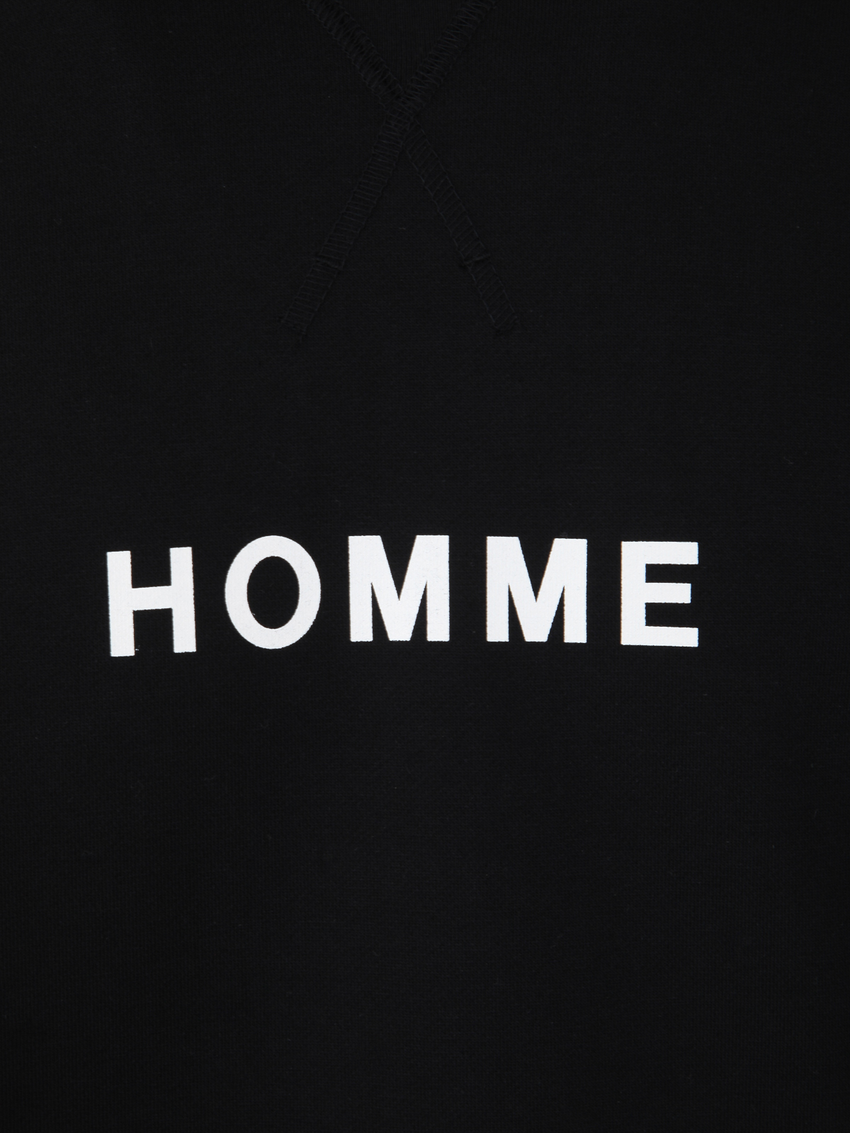 Shop Comme Des Garcons Hommes Plus Logo Cotton Hoodie In Negro