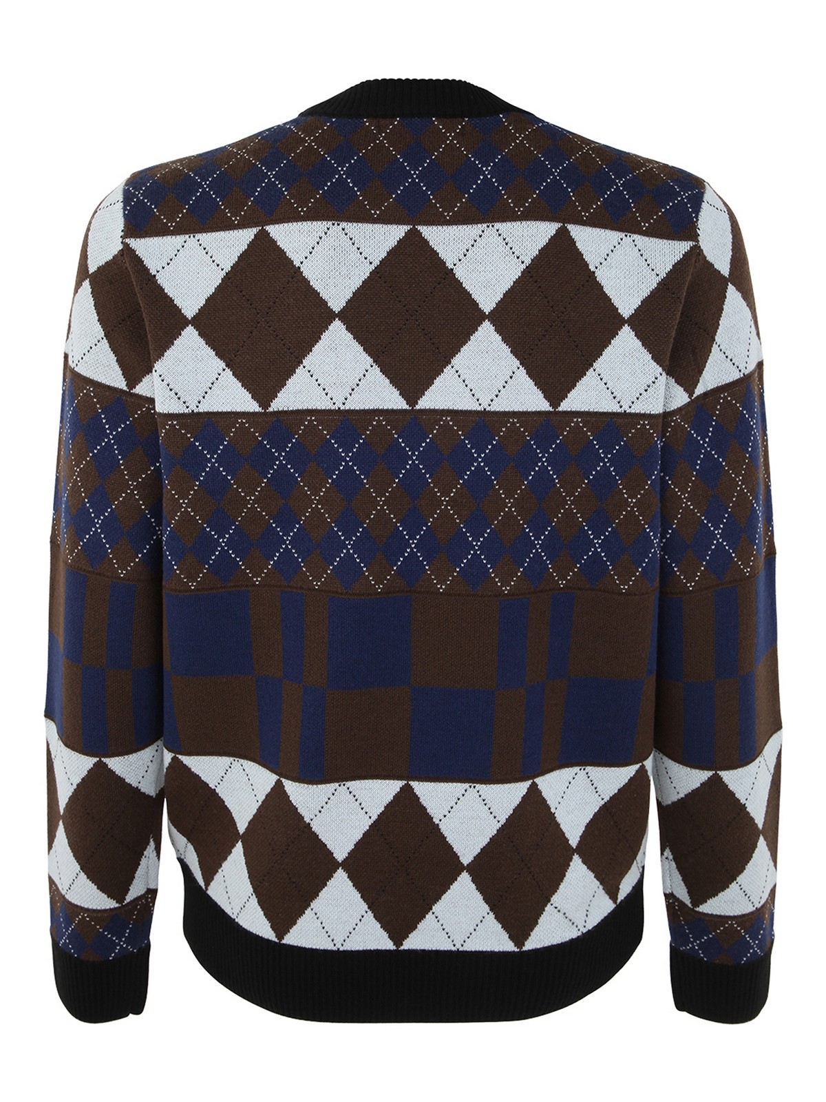 Shop Fred Perry Wool Blend Sweat-shirt In Multicolour