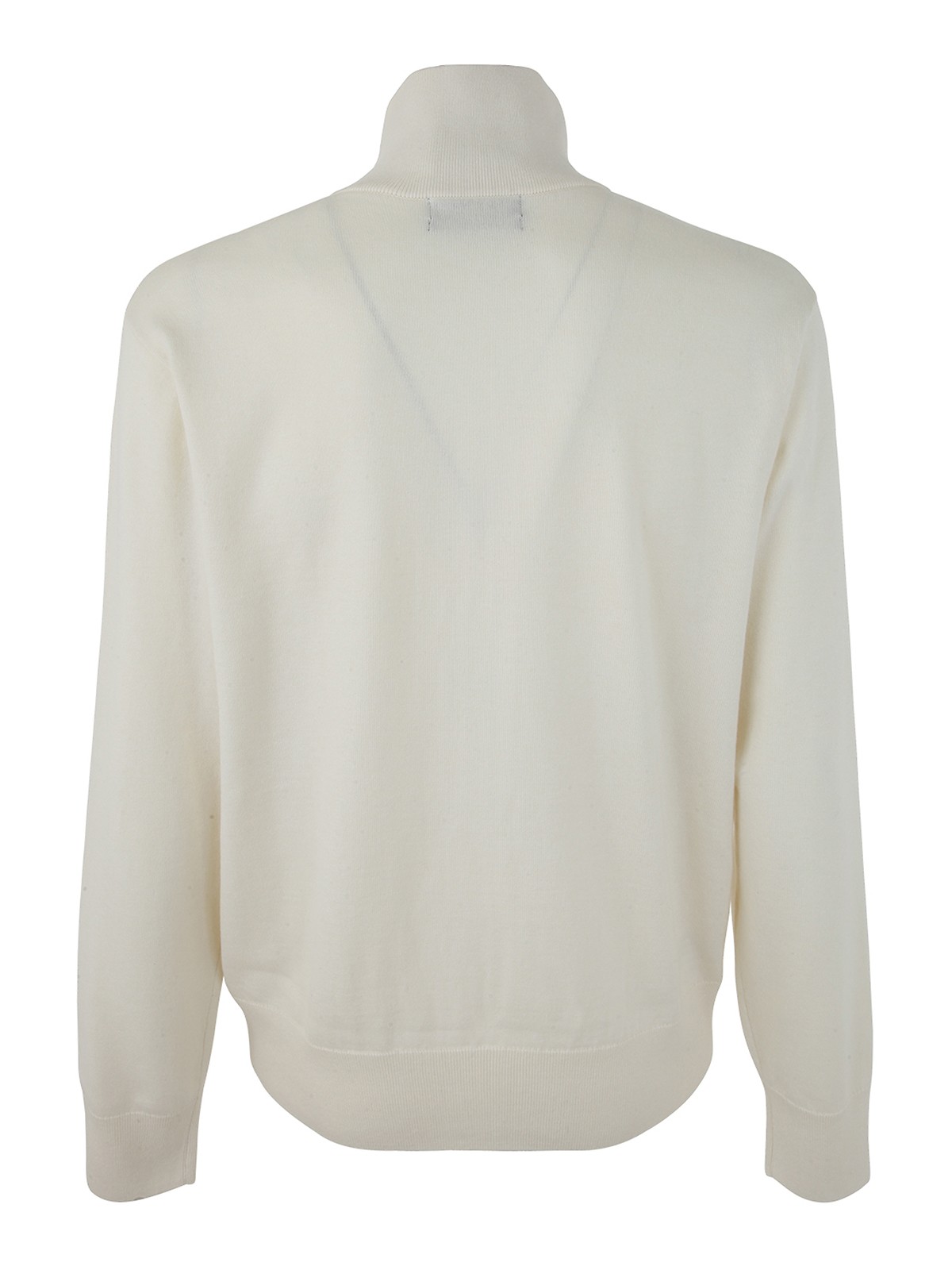 Shop Fred Perry Intarsia Cardigan In White