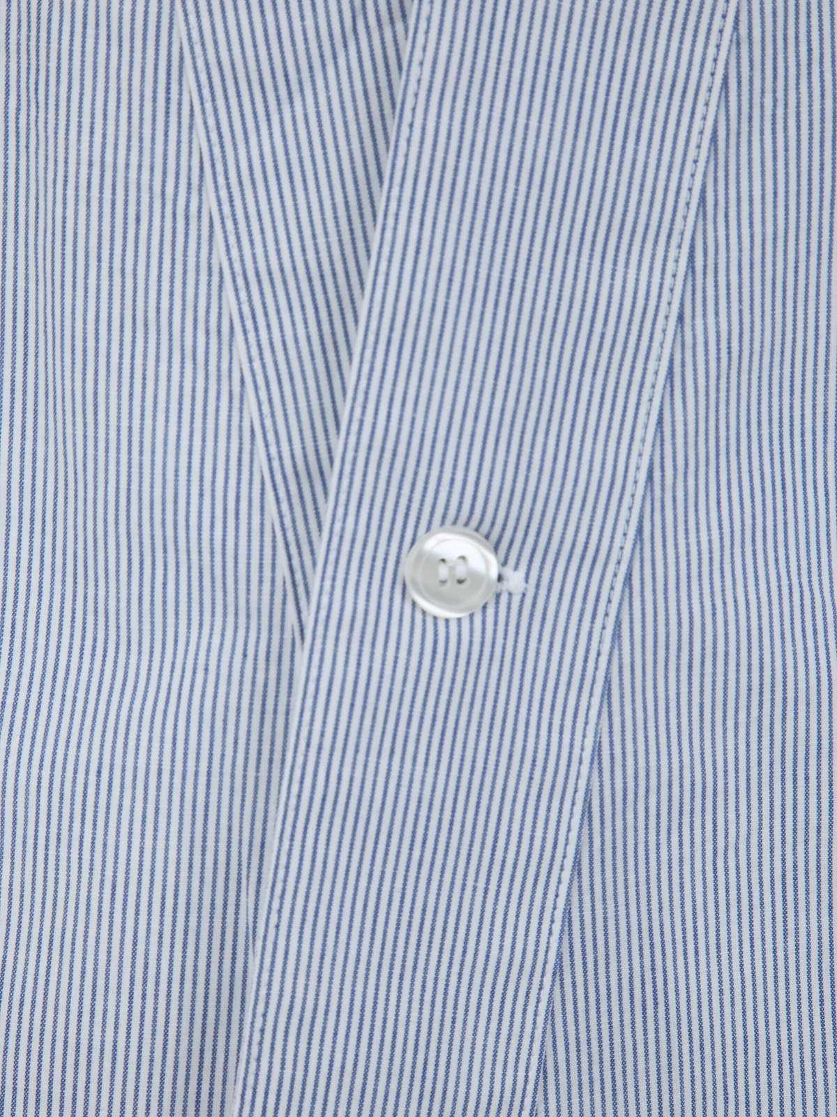 Shop Greg Lauren Blue Striped Winged Shirt