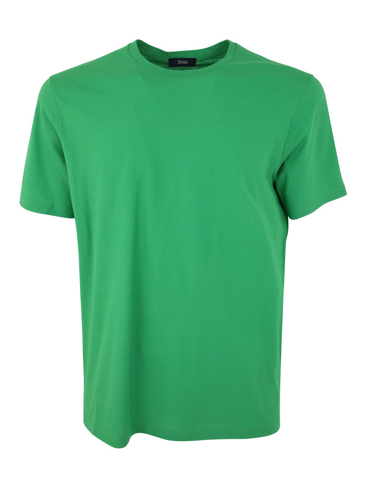 Shop Herno Crepe T-shirt In Green