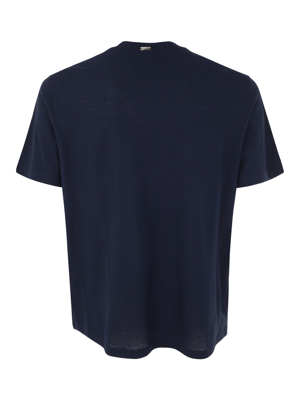 Shop Herno Crepe T-shirt In Blue
