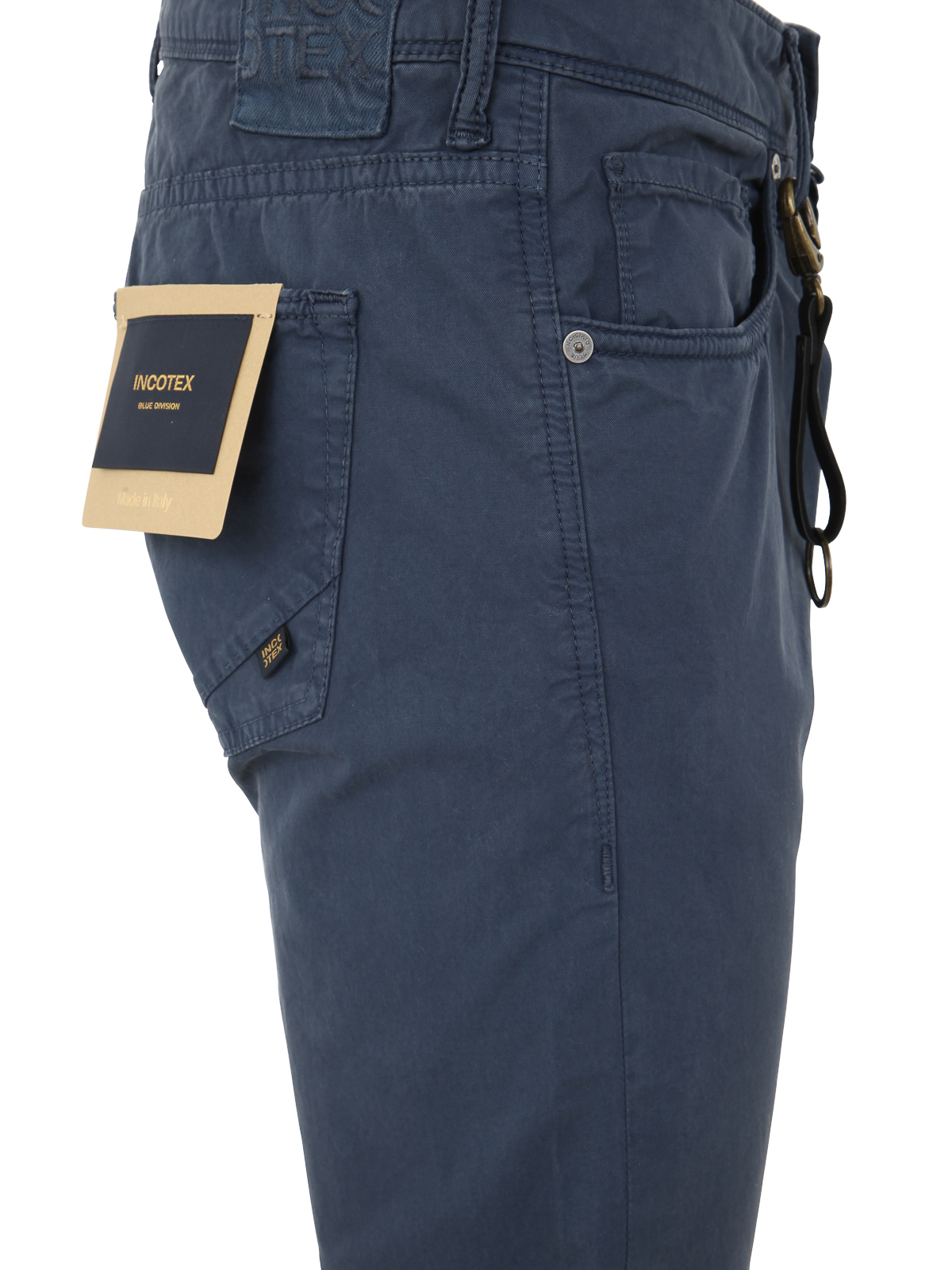 Shop Incotex Genjc Five Pocket Comfort Denim Jeans In Blue