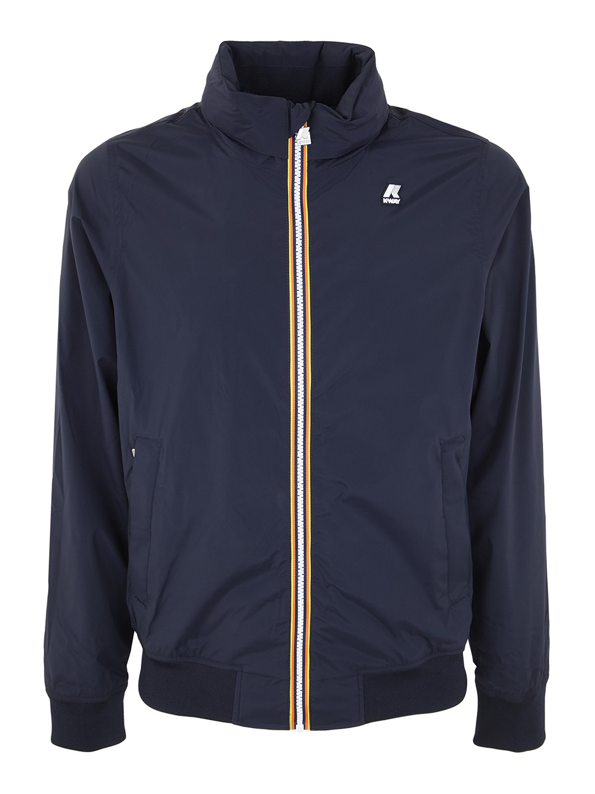Shop K-way Amaury Stretch Reversible Jacket In Blue