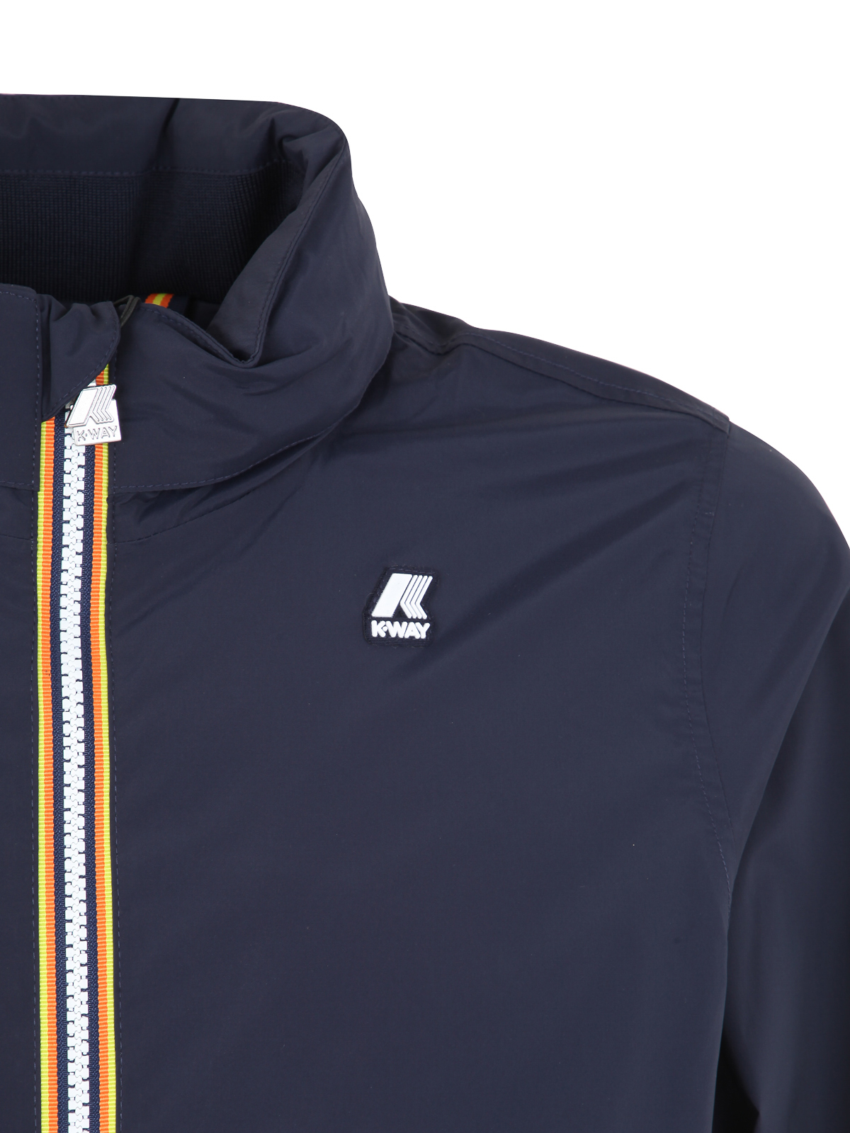 Shop K-way Amaury Stretch Reversible Jacket In Blue