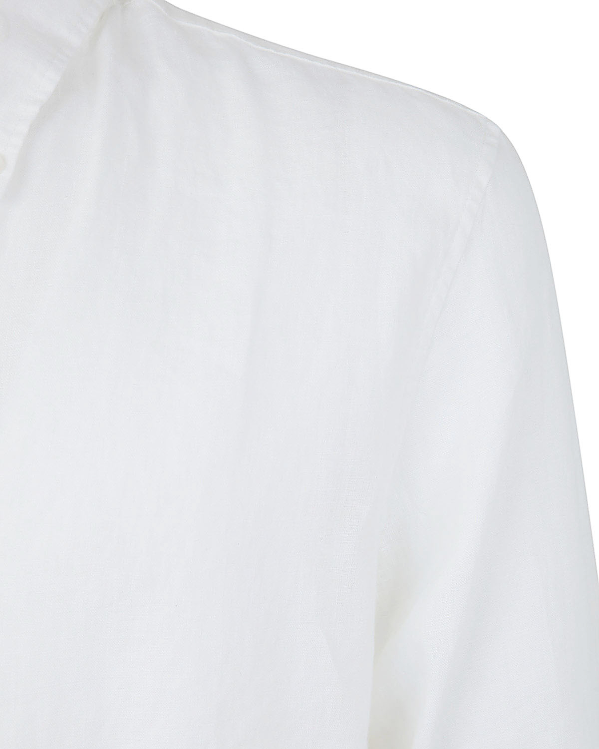 Shop Michael Kors Long Sleeved Linen Shirt In White