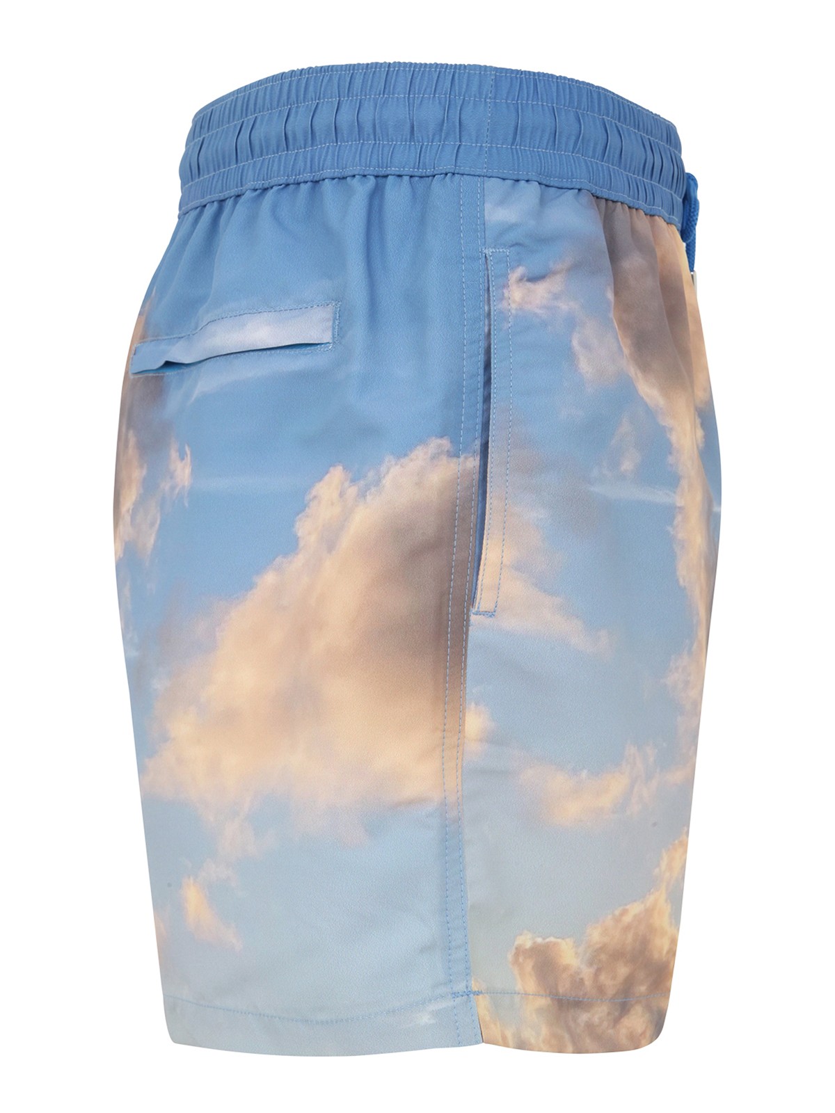 Shop Paul Smith Cloud Print Swimming Trunks In Light Blue