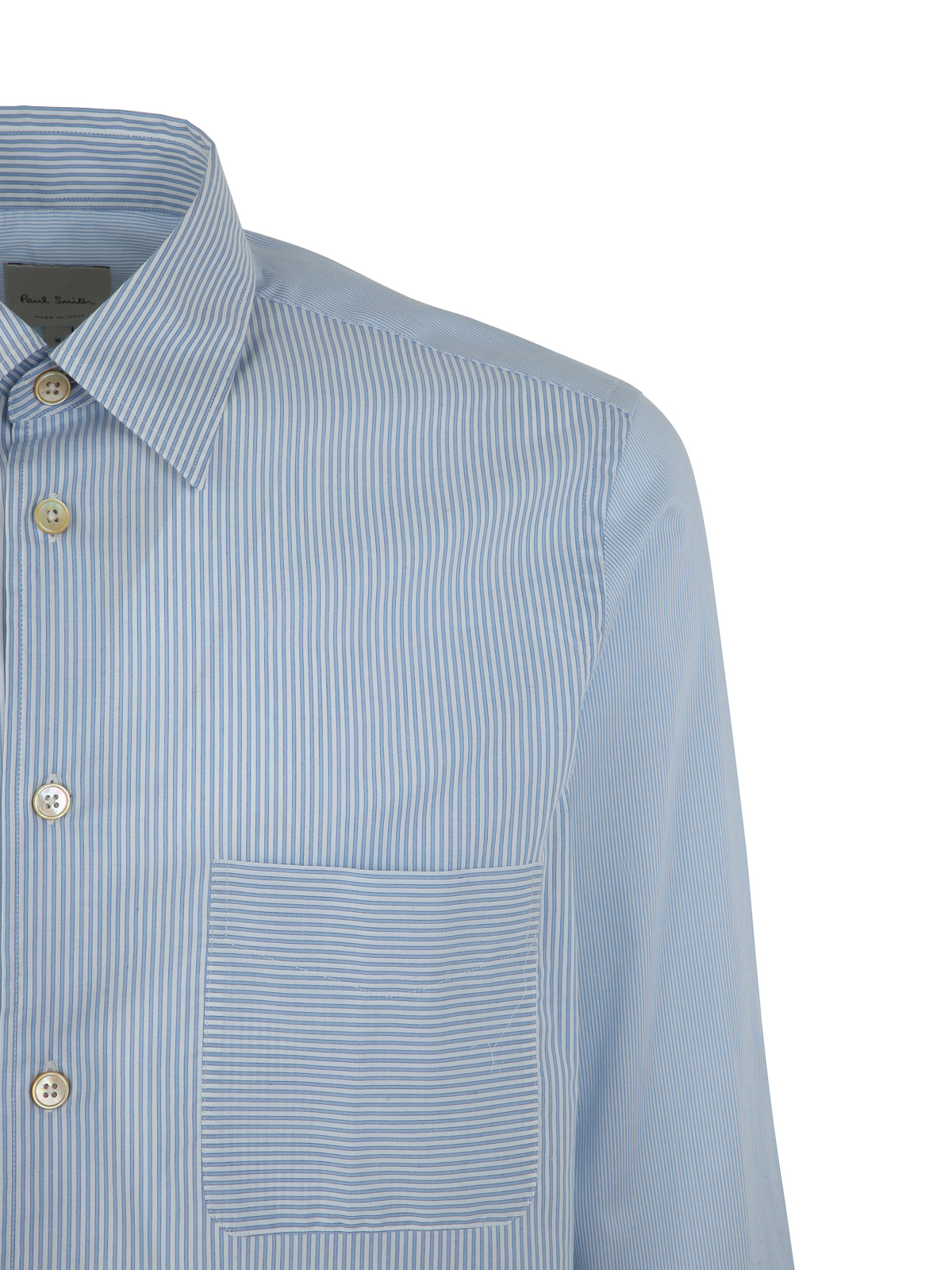 Shop Paul Smith Cotton Regular Fit Shirt In Light Blue