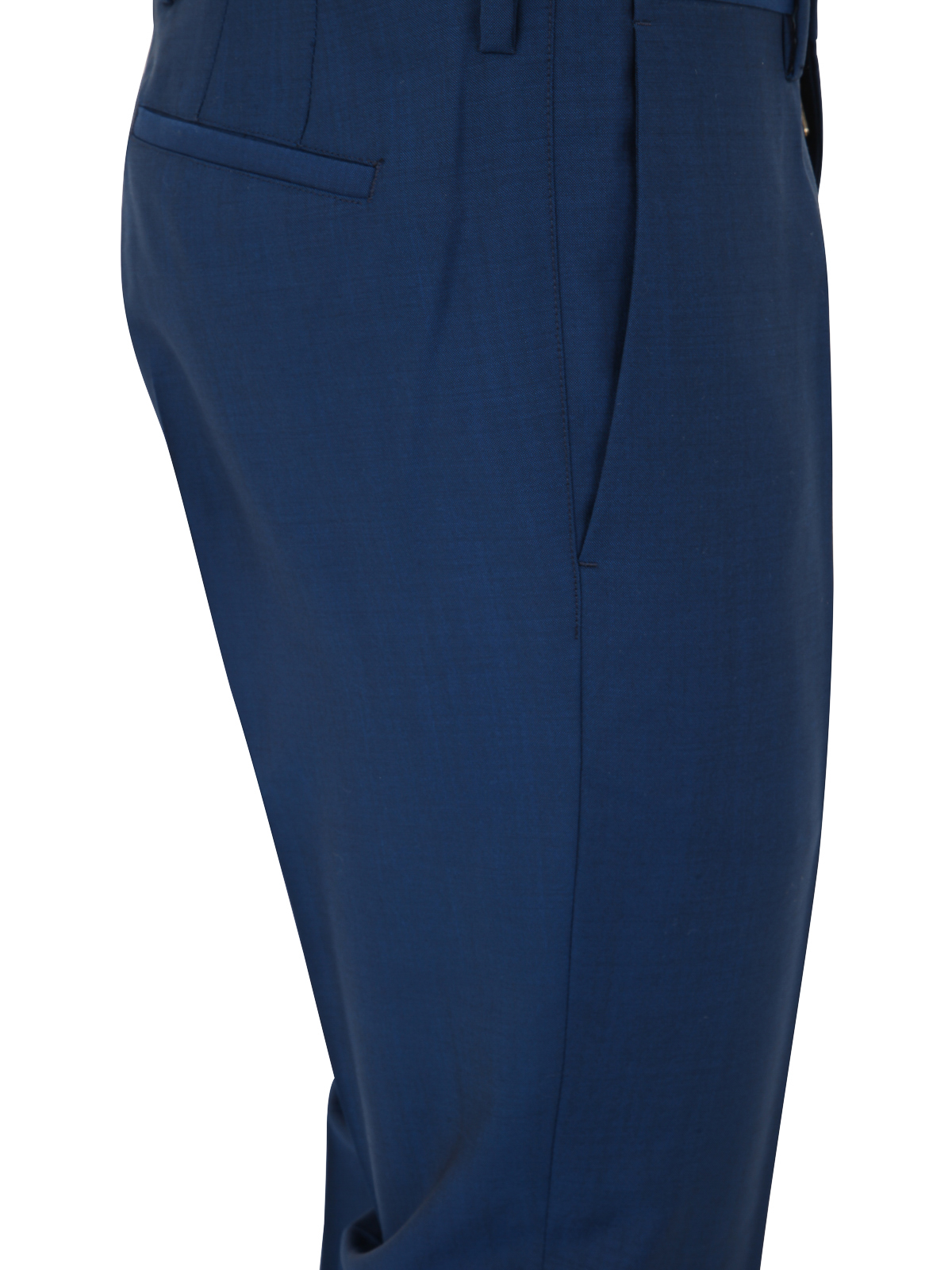Shop Paul Smith Wool Blend Casual Trousers In Blue