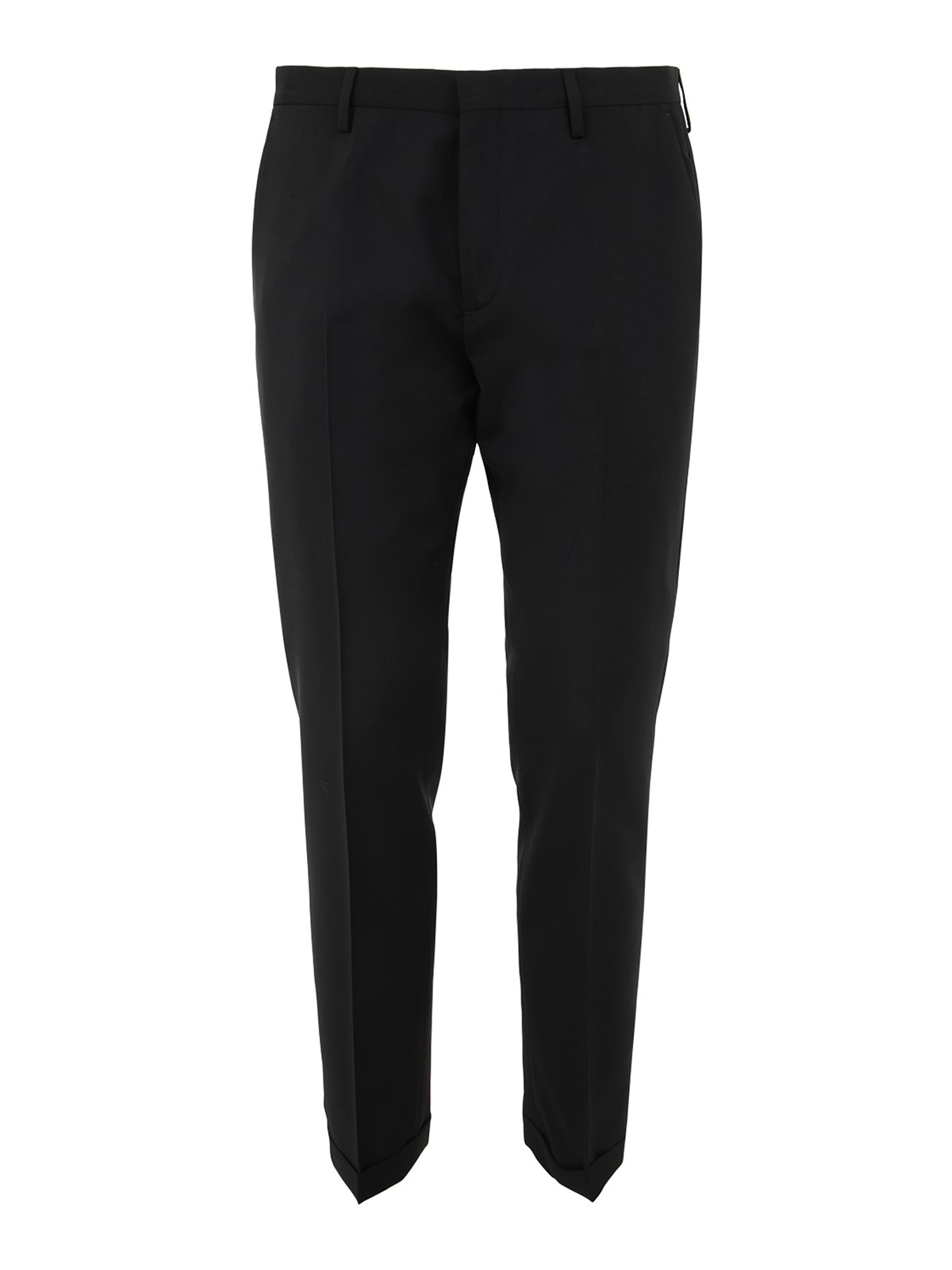 Paul Smith Wool Blend Casual Trousers In Black