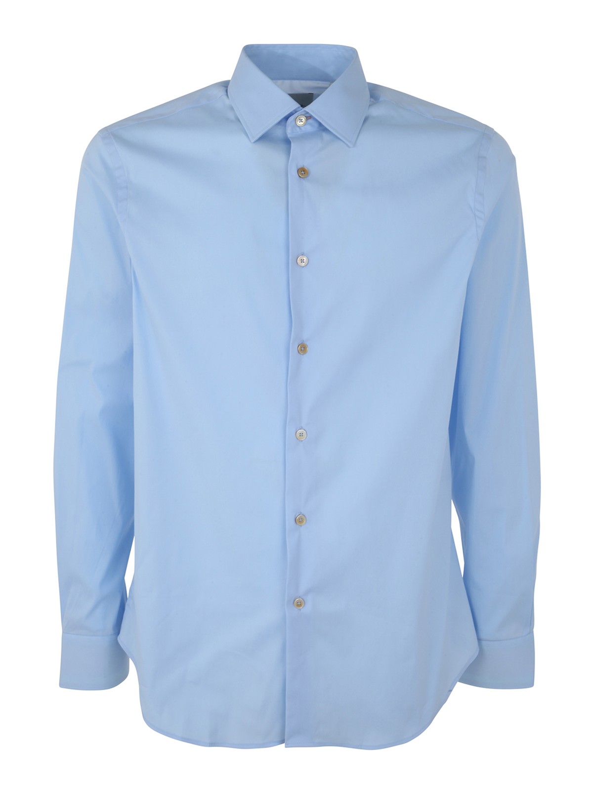 Paul Smith Cotton Tailored Shirt In Light Blue