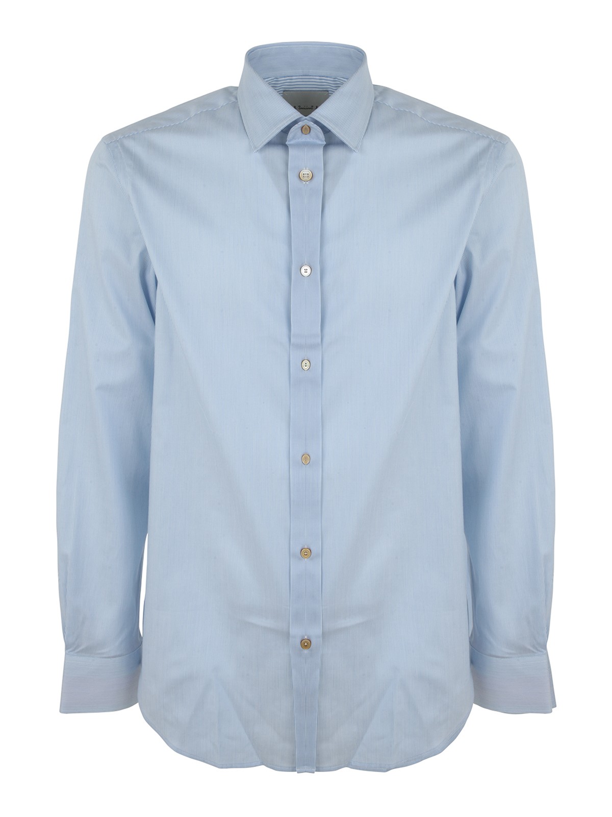 Paul Smith Cotton Tailored Shirt In Light Blue