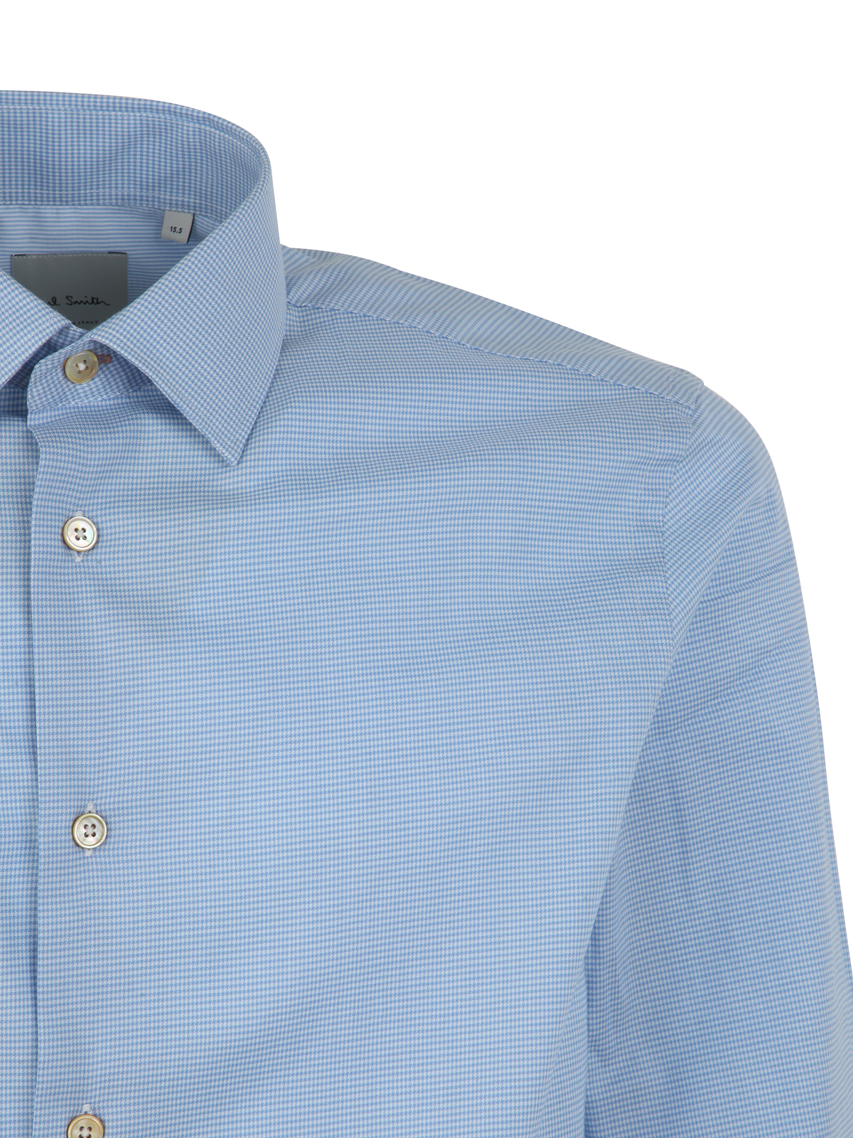 Shop Paul Smith Cotton Tailored Shirt In Light Blue