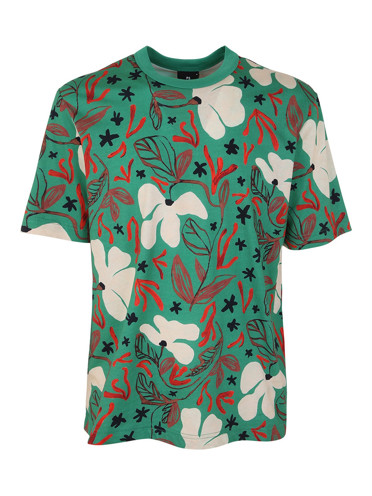 Ps By Paul Smith Printed T-shirt In Green