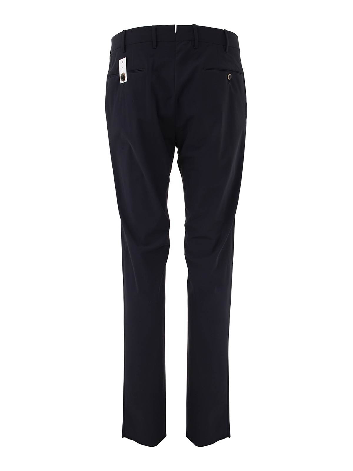 Shop Pt Torino Stretched Trousers In Black