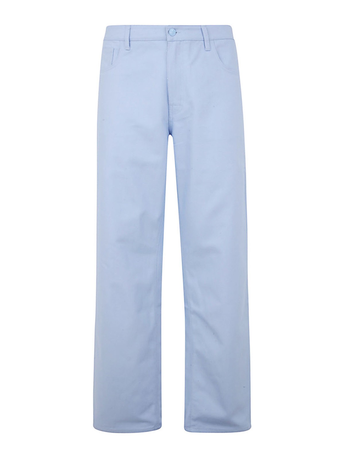 Raf Simons Cotton Casual Trousers In Azul Claro