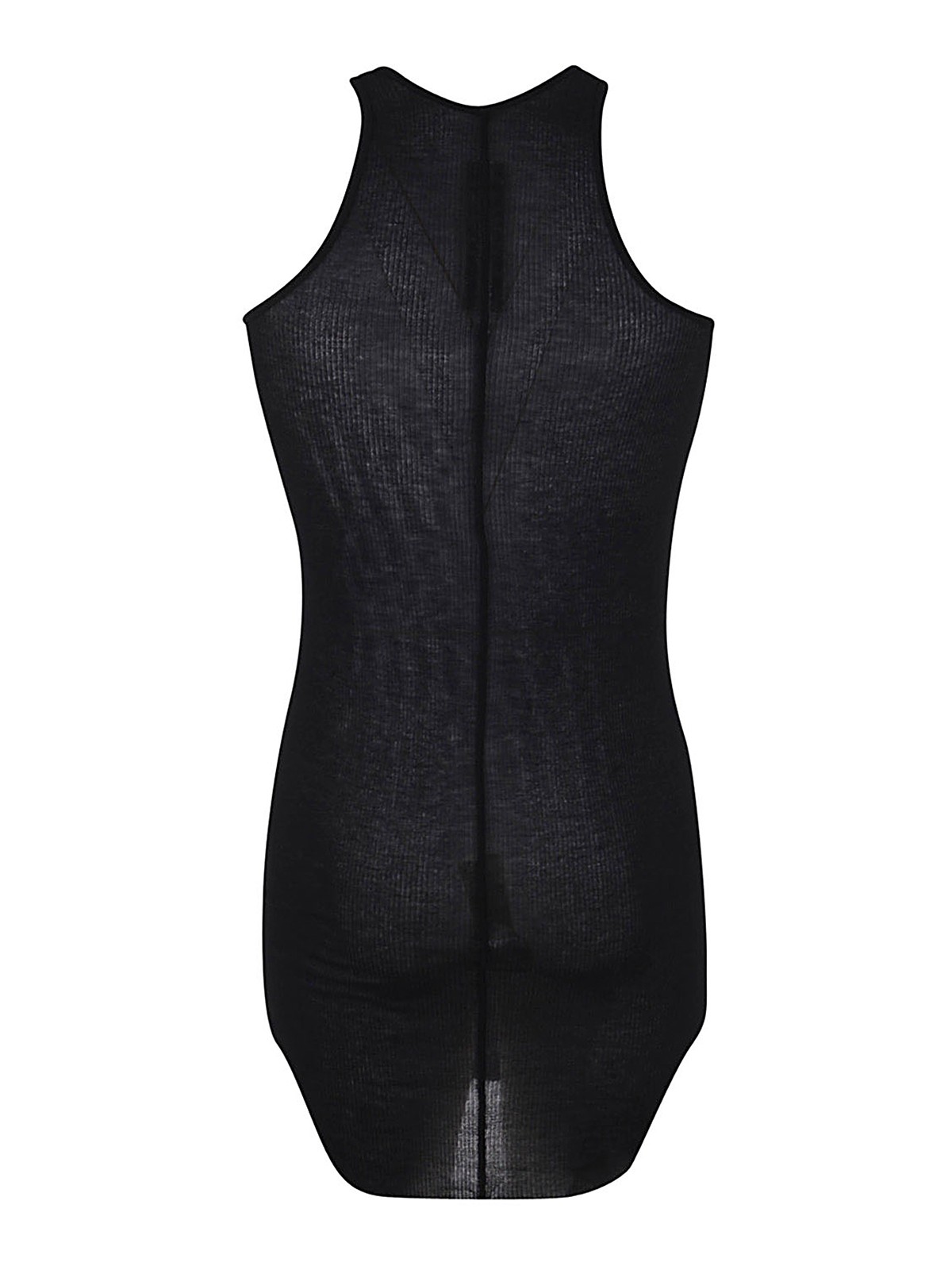 Rick Owens Basic rib tank top - Black - Men|RU01C4150RC09