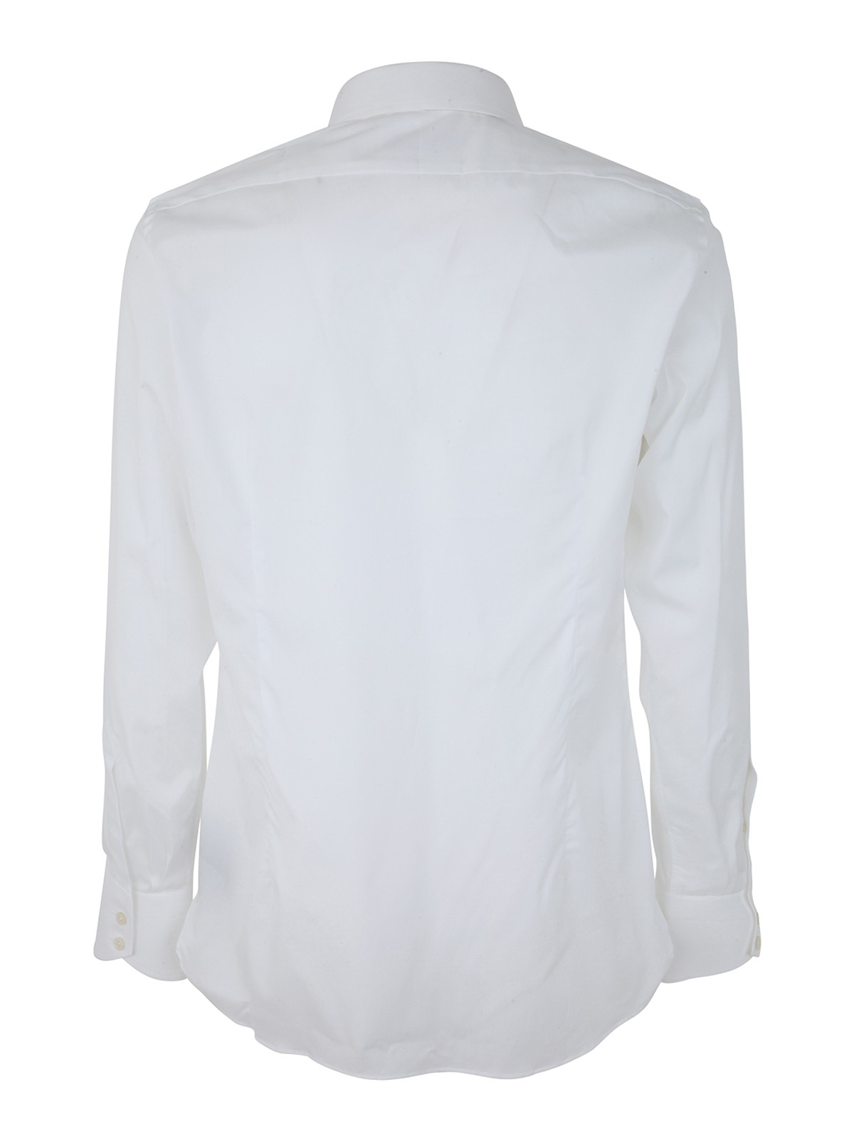 Shop Tom Ford Natural Stretch Poplin Slim Fit Shirt In White