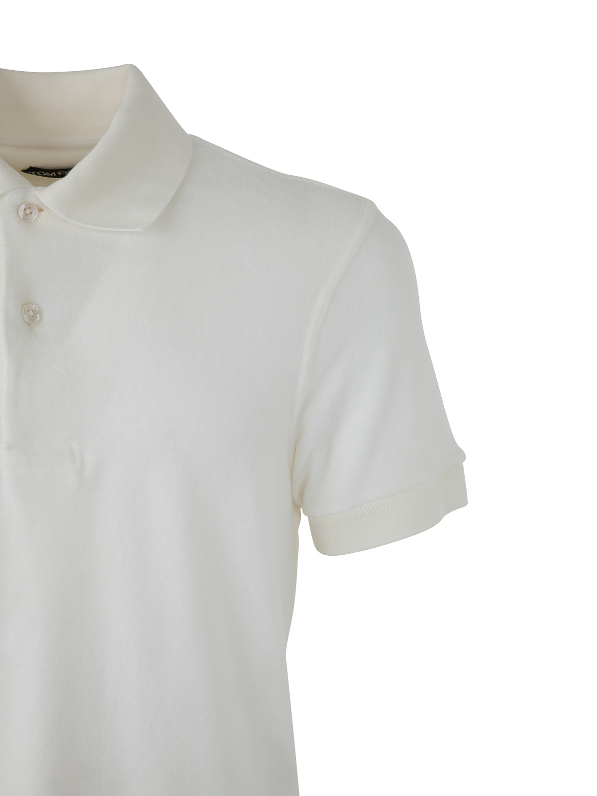 Shop Tom Ford Towelling Polo In White