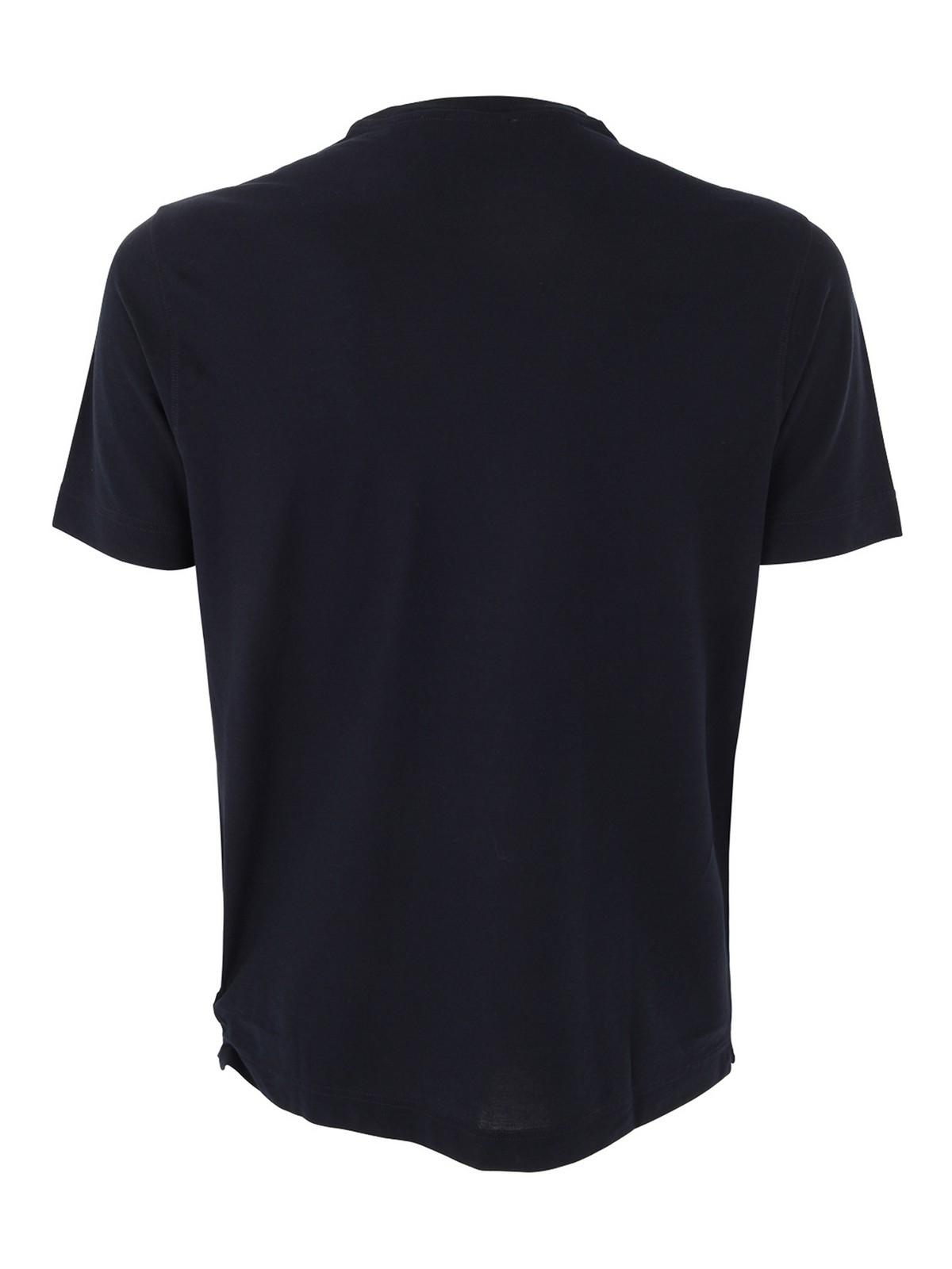 Shop Zanone Cotton T-shirt In Blue