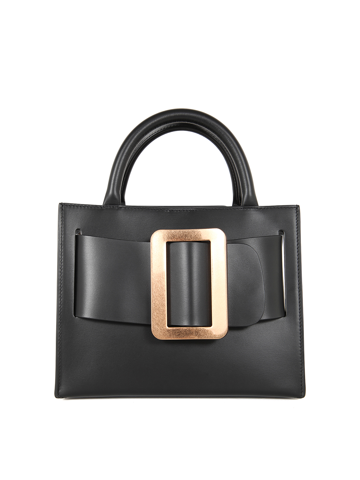 Black BOYY BOBBY 23 HANDBAG (BOBBY_23GOLD_BUCKLE_BLACK)