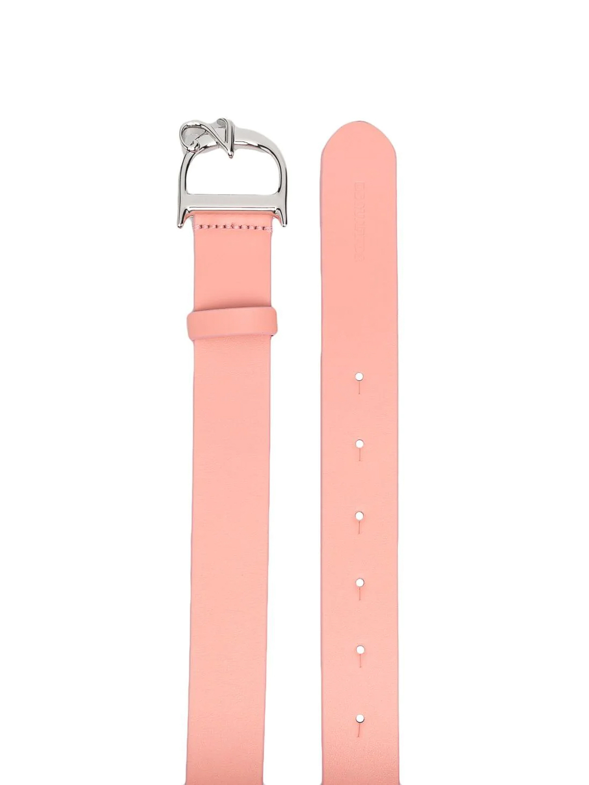Shop Dsquared2 Leather Logo Belt In Pink