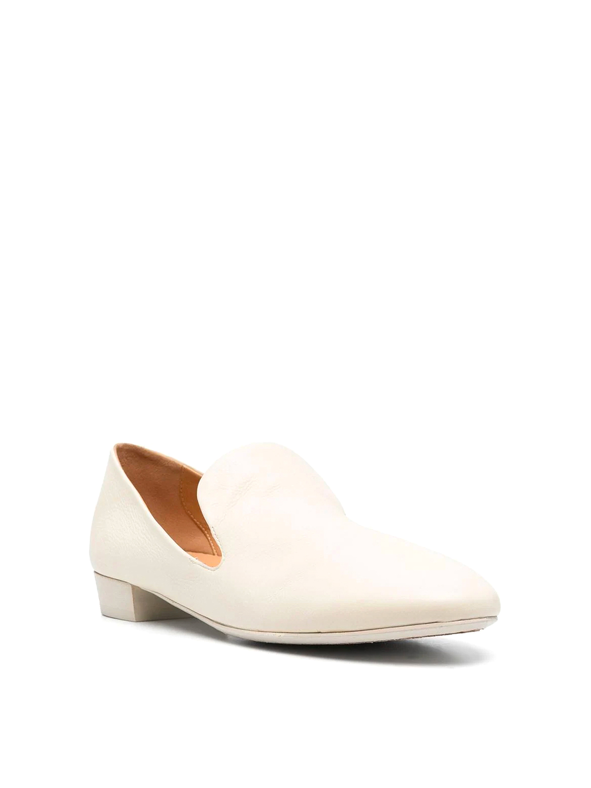 Shop Marsèll Coltellino Leather Loafers In White