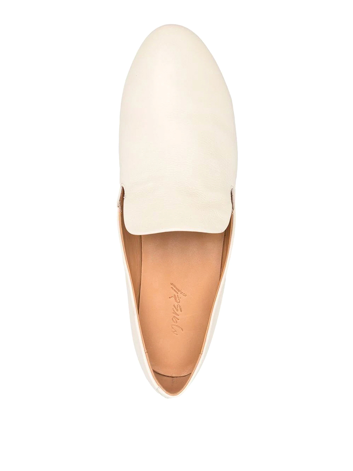Shop Marsèll Coltellino Leather Loafers In White