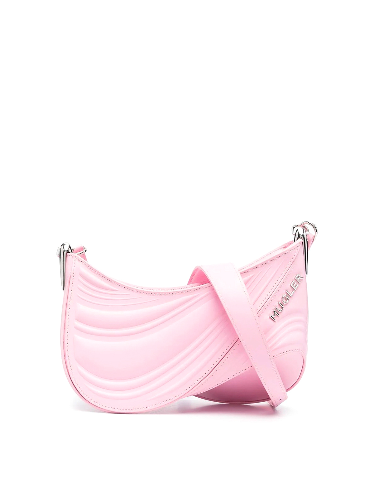 Mugler Logo Bag In Pink