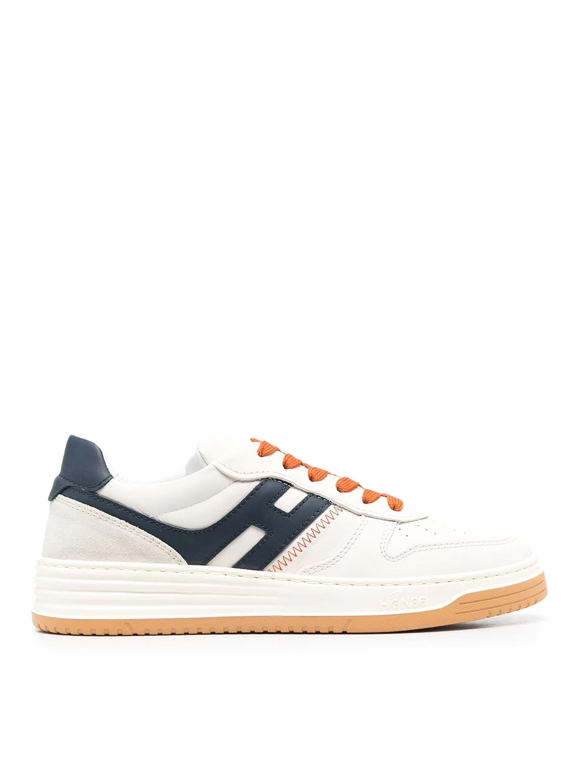 Shop Hogan H630 Lace Up In Blanco