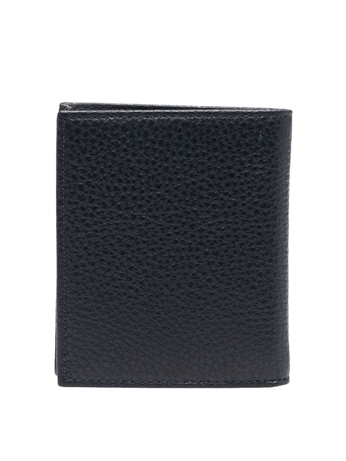 Shop Kiton Calfskin Wallet In Dark Blue