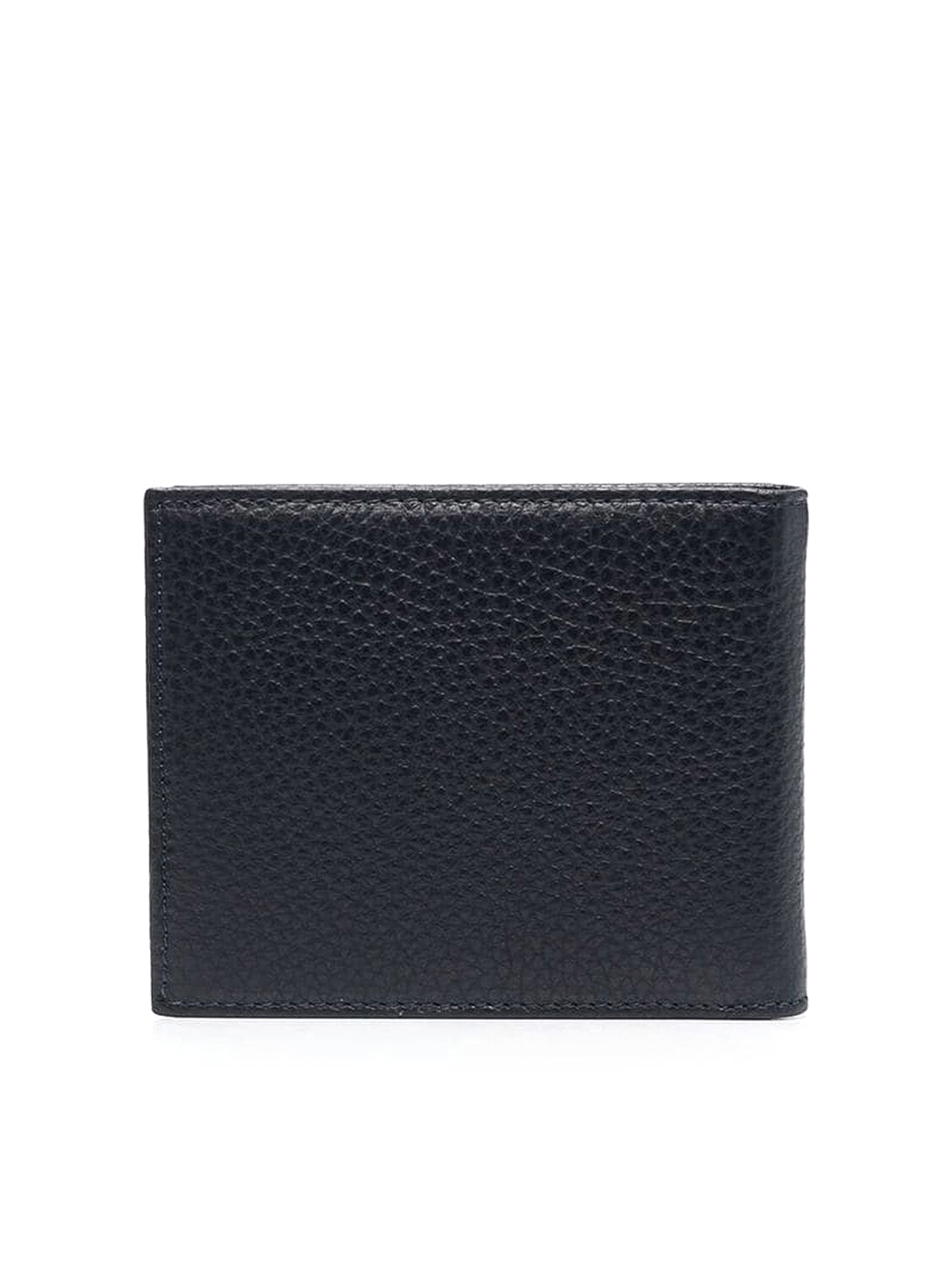 Shop Kiton Calfskin Wallet In Dark Blue