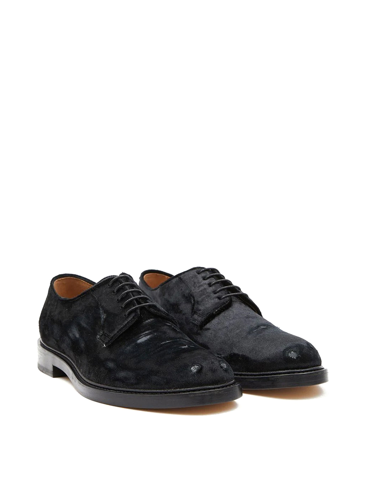 Shop Maison Margiela Formal Oxford Lace Up Shoes In Negro