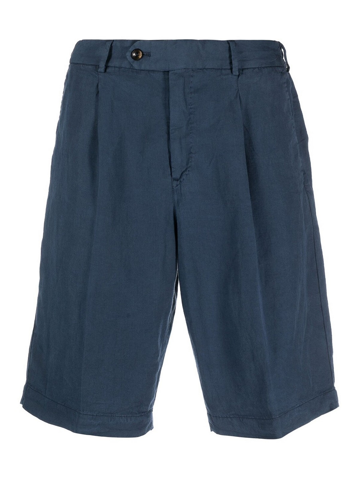Trousers Shorts Pt Torino - Off-centre front button shorts