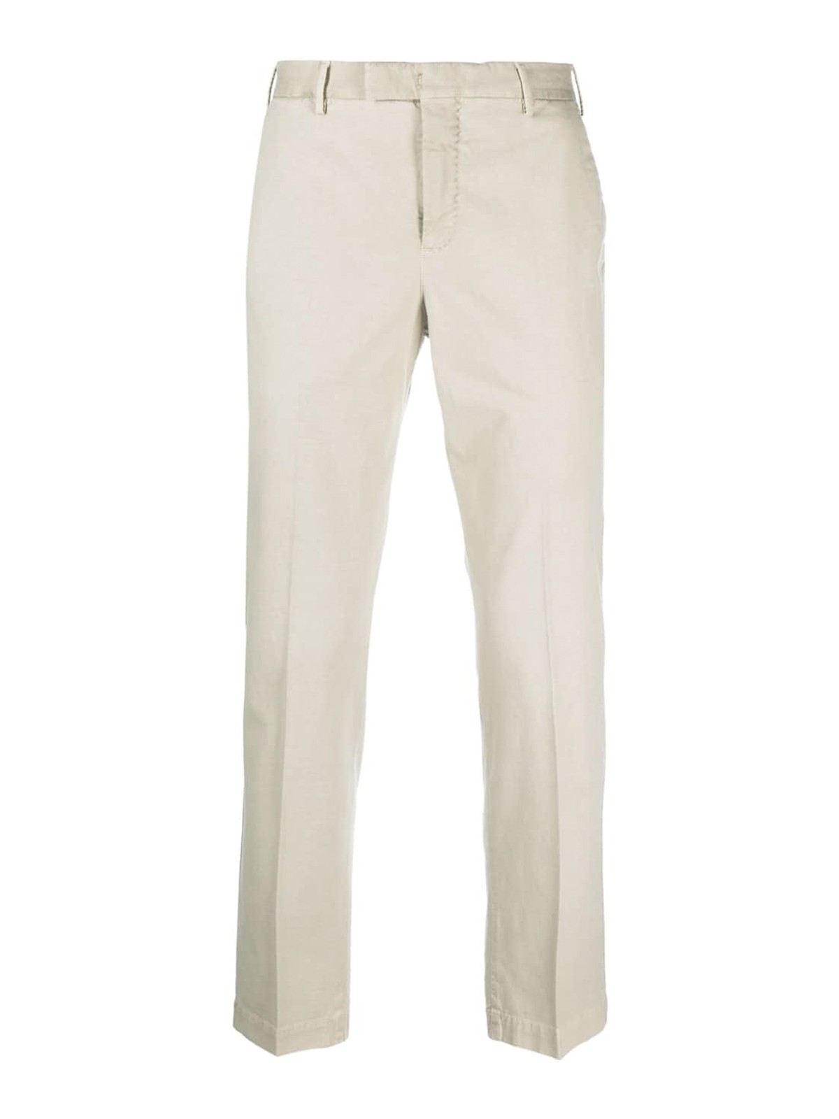 Pt Torino Cropped Tailored Trousers In Beige